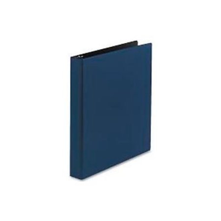 AVERY DENNISON Durable Round Ring Reference Binder For 11X8-1/2 Sheets, 1" Capacity, Blue 27251
